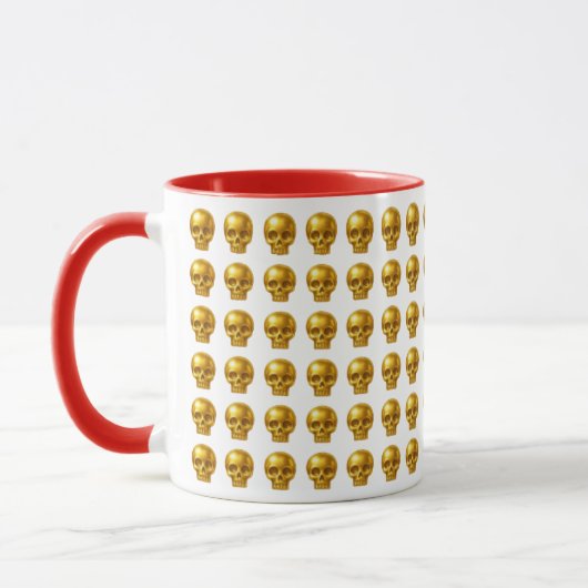 Gouden Schedel Luxe Mok (Links)