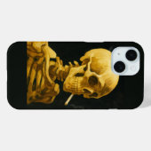 Gouden schedel roken – unieke Van Gogh geïnspireer Case-Mate iPhone Case (Achterkant (horizontaal))