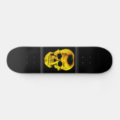 Gouden Schedel Skateboard (Horizontaal)