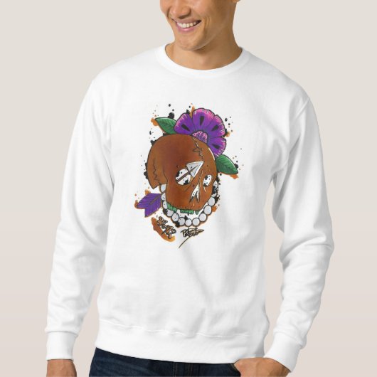 gouden schedel trui (Voorkant)