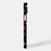 Gouden schedels & rode rozen fonkelen gotische gla Case-Mate iPhone case (Achterkant / Rechts)
