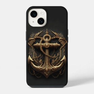 Gouden scheepsanker Case-Mate iPhone Hoesje iPhone 14 Hoesje