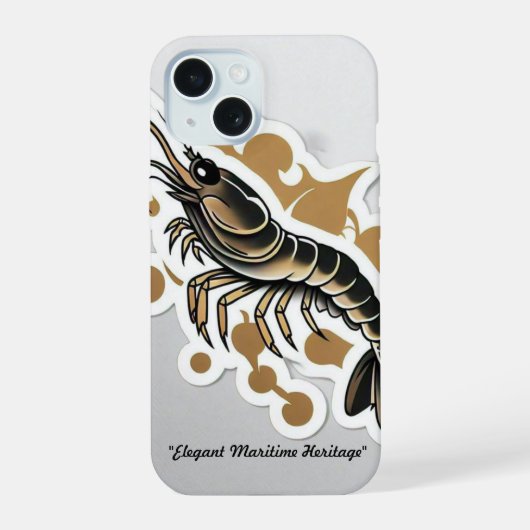 "Gouden Scheepvaart Charme" iPhone 15 Case (Achterkant)