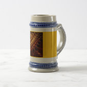 Gouden Scheermesscherpe fractal Bierpul (Voorkant rechts)