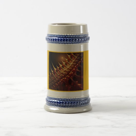 Gouden Scheermesscherpe fractal Bierpul (Center)