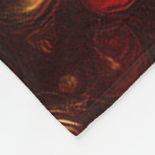 Gouden Scheermesscherpe fractal Fleece Deken (Hoek)