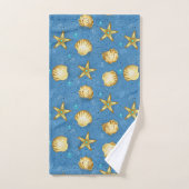 Gouden schelpen bad handdoek (Handdoek)