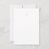 Gouden Schelpen & Witte Kust QR Code Trouwen RSVP Kaartje (Achterkant)