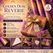 Gouden Schemer Reverie Inpakpapier Vel