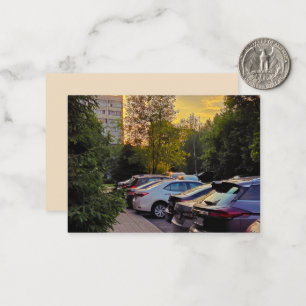 Gouden Schemer Stadsplattegrond Notitiekaart – Aan Notitiekaartje