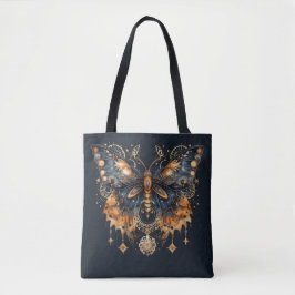 Gouden Schemerlichtmot - Hemelse Gotische Kunst Tote Bag