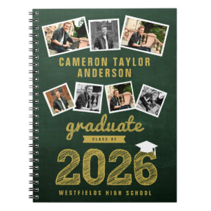 Gouden schets 2026 Grad 7 Foto collage Afstuderen Notitieboek