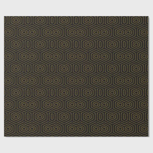 gouden schildpad cadeaupapier (Vlak)