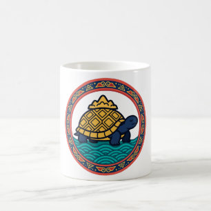 Gouden Schildpadgolven Chinese Levensduur Koffiemo Koffiemok