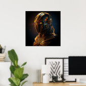 Gouden Schildwacht: Het Ontwaken van de Toekomst Poster (Thuiskantoor)