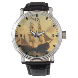 Gouden Schip Horloge