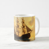 Gouden Schip Koffiemok (Voorkant rechts)