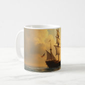 Gouden Schip Koffiemok (Voorkant links)