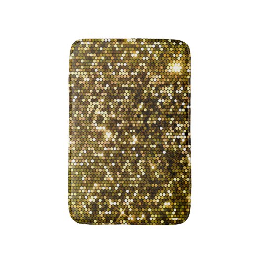 Gouden schittering: glinsterende achtergrond. badmat (Voorkant Verticaal)