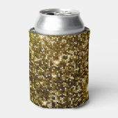 Gouden schittering: glinsterende achtergrond. blikjeskoeler (Blikje Voorkant)