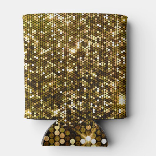 Gouden schittering: glinsterende achtergrond. blikjeskoeler (Achterkant)