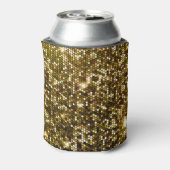 Gouden schittering: glinsterende achtergrond. blikjeskoeler (Blikje Achterkant)