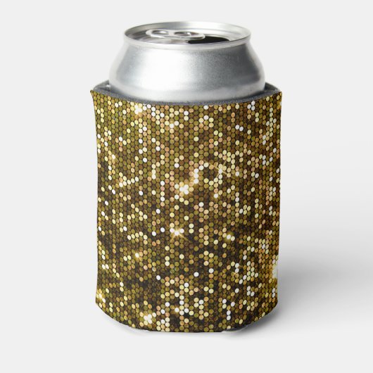 Gouden schittering: glinsterende achtergrond. blikjeskoeler (Blikje Achterkant)