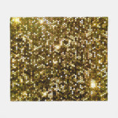 Gouden schittering: glinsterende achtergrond. fleece deken (Voorkant (Horizontaal))