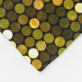 Gouden schittering: glinsterende achtergrond. fleece deken (Hoek)