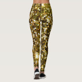 Gouden schittering: glinsterende achtergrond. leggings (Achterkant)
