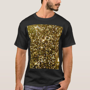Gouden schittering: glinsterende achtergrond. t-shirt