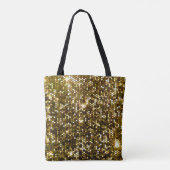 Gouden schittering: glinsterende achtergrond. tote bag (Achterkant)