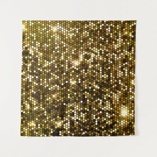 Gouden schittering: glinsterende achtergrond. wandkleed (Voorkant)