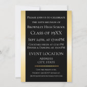 Gouden school reünie ontwerp kaart (Achterkant)