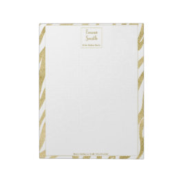 Gouden schoonheidservaring notitieblok