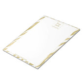 Gouden schoonheidservaring notitieblok (Schuin)