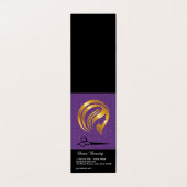 Gouden Schoonheidslogo | Kappersscharen Visitekaartje (Buitenkant ongevouwen)