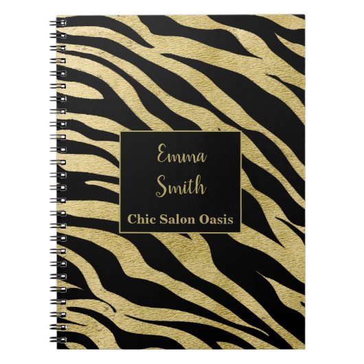 Gouden Schoonheidssalon Journaal Notitieboek (Voorkant)