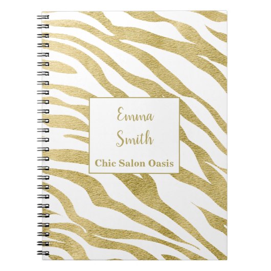 Gouden Schoonheidssalon Journaal Notitieboek (Voorkant)