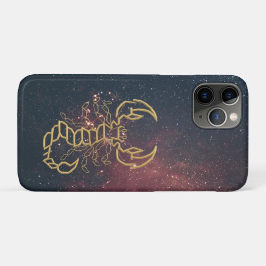 Gouden Schorpioen Case-Mate iPhone Case (Achterkant (horizontaal))