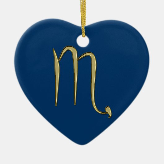 gouden schorpioen keramisch ornament (Voorkant)