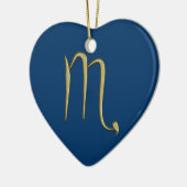 gouden schorpioen keramisch ornament (Links)