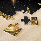Gouden Schorpioen Zodiac Dierriem Ontwerp Legpuzzel (Zijkant)