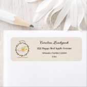 Gouden Schorpioen Zodiac teken, in reliëf Floral a Etiket (Insitu)