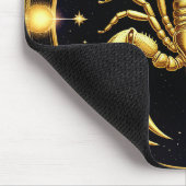 Gouden Schorpioen Zodiacontwerp Muismat (Hoek)