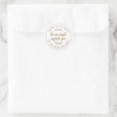 Gouden Schrift Appeltaart Voedsel Etiket (Tas)