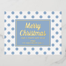 Gouden Schrift Stof Blauw Stippen Prettig Kerstfee