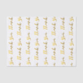 Gouden Schrift Trouw Dank Je Tissue Papier (Voorkant)