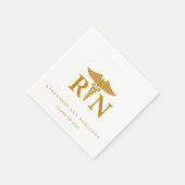 Gouden Script 2026 Verpleegster Afstudeerfeest Servet (Hoek)