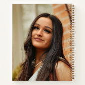 Gouden script 2 foto afstuderen partij gastenboek notitieboek (Achterkant)